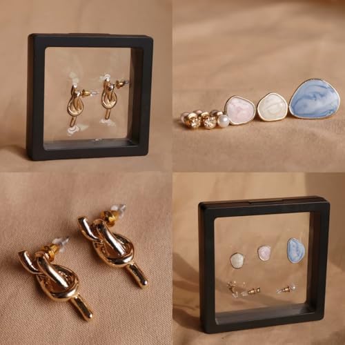 20Pcs Floating Frame Display Case——BSELUTNGY 3D Floating Display Case 2.76 Inches Black is Perfect for Preserving and Displaying Jewelry, Coins, Badges, Specimens and Various Collectible - Image 5