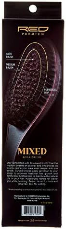 Red by Kiss Premium 2 Bristles in 1 Body Mixed Wave Boar Brush X Bowwow (Medium&Hard) - Image 6