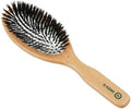Kent V07 Vegan Boar Bristle Hair Brush, Large Organic Hair Brush for Smoothing and Boosting Shine, Eco Friendly Paddle Brush Ideal for All Hair Types by KENT