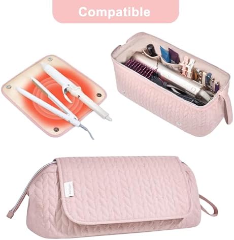 KarSyon Hair Tools Travel Bag with Hot Tool Mat 2 in 1 Organizer Bags - Image 3