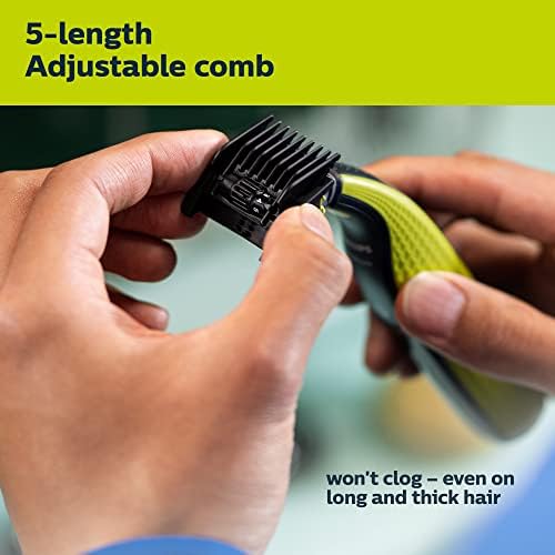 Philips Norelco OneBlade 360 Hybrid Electric Trimmer & Shaver with Replacement Blades, Frustration Free Packaging - Image 6