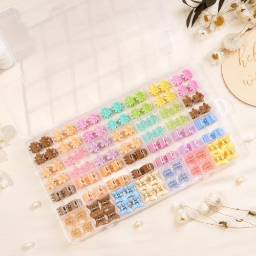 CÉLLOT 112PCS Little Baby Girls Hair Bangs Mini Hair Claw Clip Hair Pins - Image 6