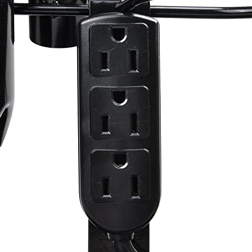 BYOOTIQUE 5-Hole Tabletop Blow Dryer Hair Iron Holder with 3 Outlets Salon - Image 5
