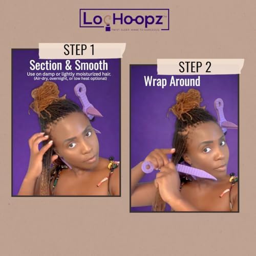 – 10 Long Hair Foam Curling Loops for Microlocs & Sisterlocks, No Heat Hair Curlers for Natural Curls, Soft Sleep-Friendly Rollers for Textured Hair. - Image 6
