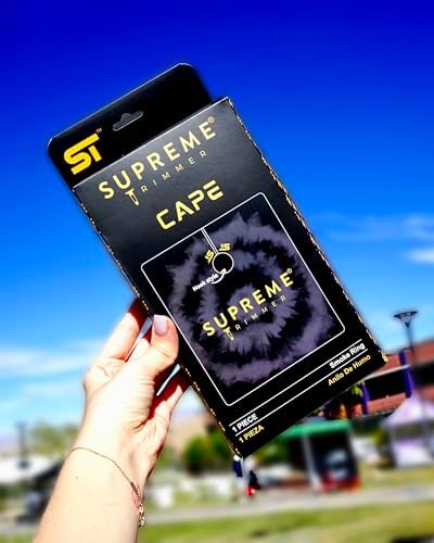 Supreme Trimmer Premium Barber Cape | Professional Hair Stylist Waterproof, Hook Closure Cape; Salon, Barber, or Home Use | Smoke Ring - Image 5