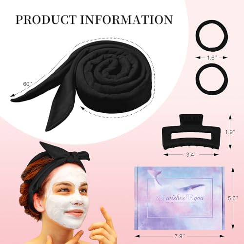 Flylipu Heatless Curling Rod Headband, Upgraded 60" Extra Long Soft Hair Curlers to Sleep In, No Heat Curls for Girls Long Hair Medium Hair (Black) - Image 6