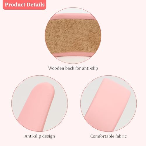 Pink Headband Leather Headband for Women Plastic Hard Head Band Solid Colors 1 Inch Thin Hair Bands Holiday Cosplay Hair Accessories - Image 6