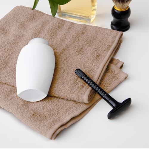 Avalon Towels Salon Towel - Beige Hand Towels Bulk Pack of 48-100% Cotton Absorbent Spa, Facial & Gym Towel for Working Out - 16x27 Inches (Not Bleach Proof) - Image 4