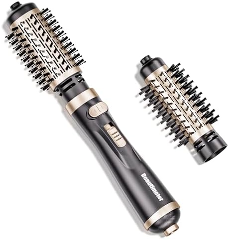 Beautimeter Hair Dryer Brush 3-in-1 Hair Styler, Rotating Blow Dryer Brush with 2-Inch and 1.5-Inch Brushes by Beautimeter