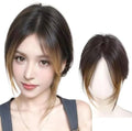 VAVANGA 14inch Hair Topper for Thinning Hair with Bang Ombre Brown to Black by VAVANGAHAIREXTENSION