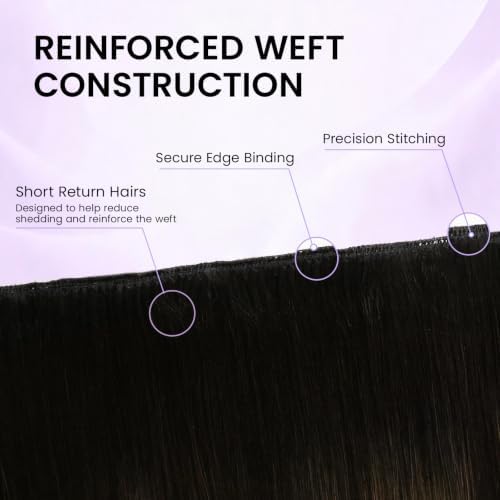 LaaVoo Clip in Hair Extensions Brown Balayage Real Human Hair Extensions Clip ins Darkest Brown Ombre Medium Brown Mix Ash Brown Blonde Hair Extensions Clip ins For Short Hair 12 Inch 5pcs 80g - Image 4