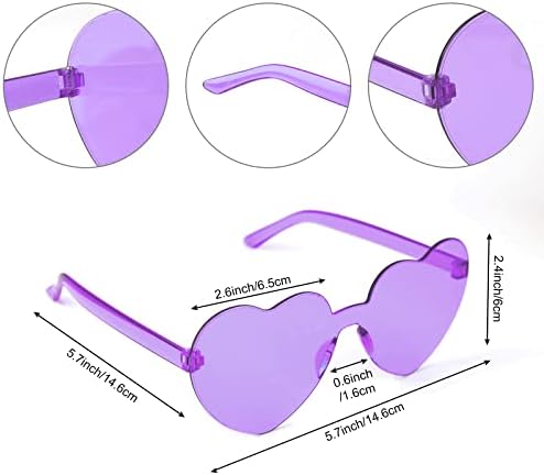 MIAHART Purple Short Bob Wig and Sunglass Set, Neon Colored Wigs Sunglass Pack Costume Colorful Cosplay Wigs Daily Party Hairpieces for Bachelorette Neon Party Favors Halloween Decorations Supplies - Image 4