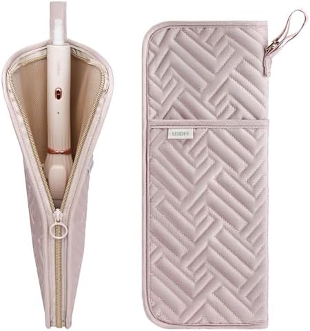 Leudes Hair Tools Travel Bag Case Hot Heat Resistant Mat 2 in 1 Pouch by Leudes