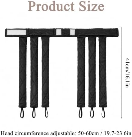 Heatless Curls Overnight Headband for Long Hair Eight Claw Design - Image 2