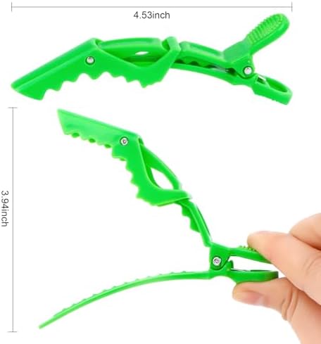 Ondder 24 Pcs Light Green Large Alligator Hair Clips for Styling, Sectioning, Big Pro Salon Gator Hair Clips for Hair Coloring Cutting, Accessories for Women Men Girls - Image 2