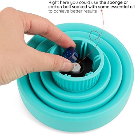 Collapsible Blow Dryer Diffuser, Segbeauty Travel Portable Hair Diffuser for Natural Curly Hair, Professional Lightweight Folding Diffuser Attachment for Dryers Nozzle 1.54 to 1.69 inches Ice Blue - Image 6
