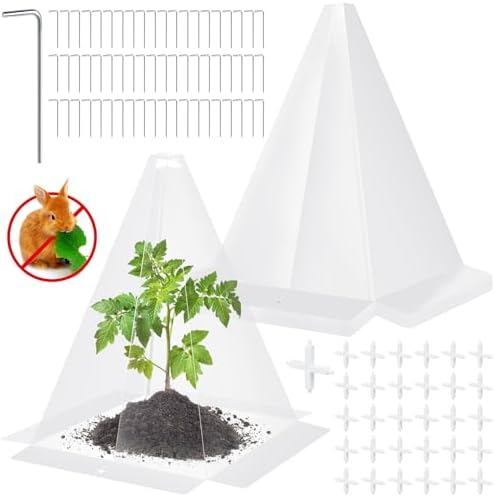 30 Packs 12"x 8" Garden Cloches for Plants,Plant Protectors from Animals by WelcometoGJQ%EF%BC%81