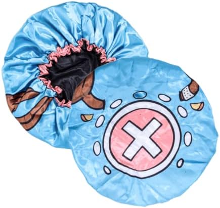Anime Bonnet with Elastic Soft Band Adjustable Women and Men Silky Bonnets for Sleeping Comfortable Satin Fabric, Tonychpper by CrownLimitedSupply