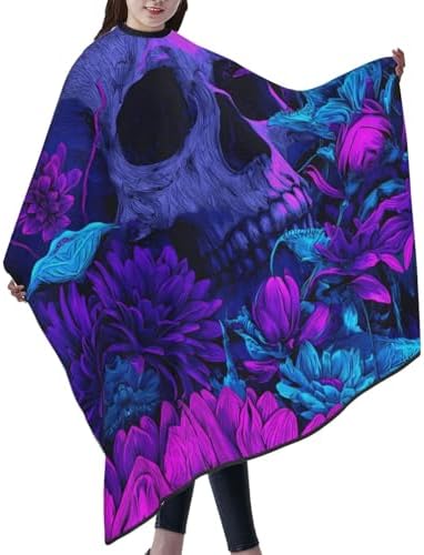 Skull Vintage Hair Cutting Barber Cape Hair Salon and Dyeing Styling Cloth for Women/Men - Image 2