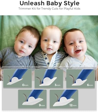 Quiet Baby Hair Clippers for 0–12Y with Hair Cutting Kit - Image 3