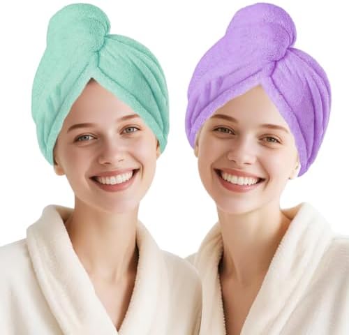 Microfiber Hair Drying Towel Wrap,Hair Turbans Towel for Wet Hair by Unknown