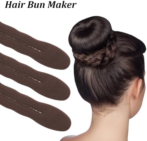 8 Pcs Hair Bun Maker Sponge Hair Buns Shaper Magic Snap Roll Sponge Curler Clips Foam Sponges Buns Hairs Styling Accessories Easy Bun Twister for Ballet French Twist Curly - Image 3