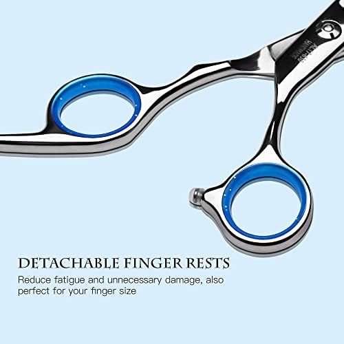 Hair Cutting Scissors Thinning Shears Kit ULG Professional Barber Hairdressing Texturizing Salon Razor Edge Scissor Japanese Stainless Steel 6.5 inch - Image 6