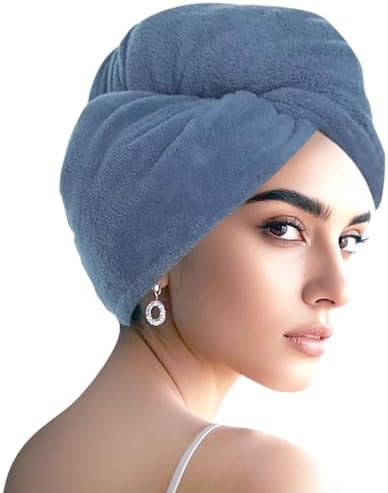 Microfiber Hair Drying Towel Wrap,Hair Turbans Towel for Wet Hair by Unknown
