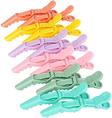 HH&LL 12pcs Hair Clips for Styling Wide Teeth & Double-Hinged Design Alligator Sectioning Clips of Professional Hair Salon Quality by HHLL