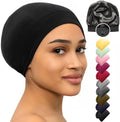 Silk Satin Hair Bonnet for Sleeping - Black Women & Men's Sleep Cap by Caplord