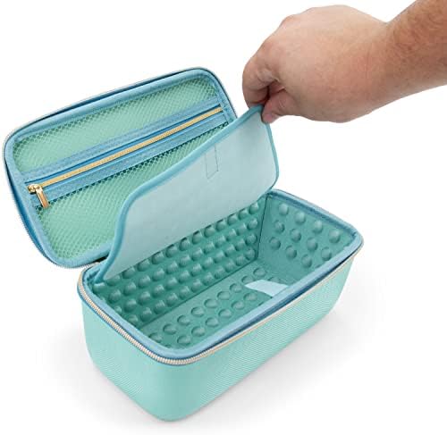 CASEMATIX Clipper Case Holds Clippers, Hair Buzzers, Trimmers, T Finisher Liner - Barber Travel Case For Stylist, Hairstylist and Salon Hair Cutting Supplies, Turquoise - Image 5