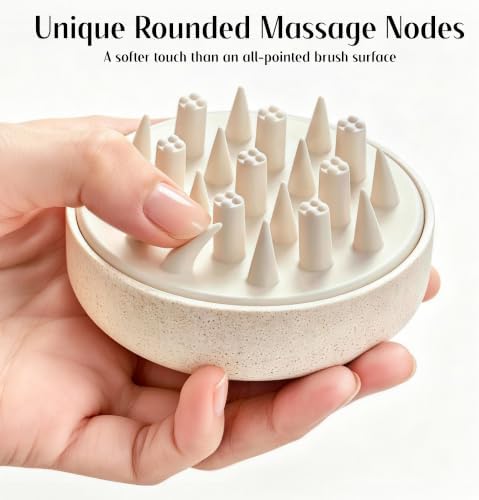 HEETA Scalp Massager Hair Scrubber Shampoo Brush Exfoliator for Hair Growth - Image 2