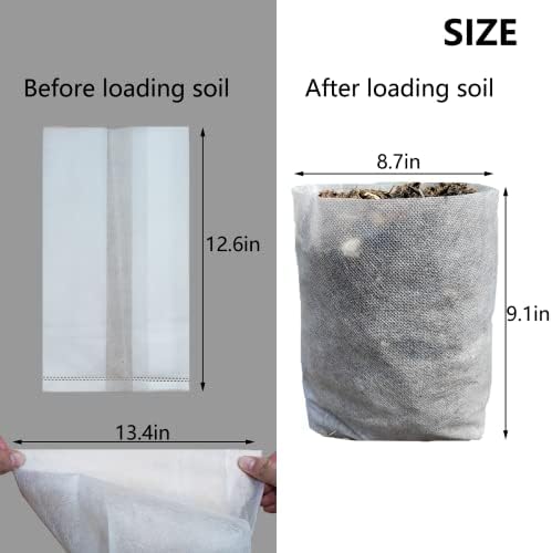 Belit Large Non-Woven Plant Nursery Bags, 30 Pcs Grow Bags Seedling Pots Container for Tree,Vegetable, Flower, Plant Grow (12.6"x13.4") - Image 4