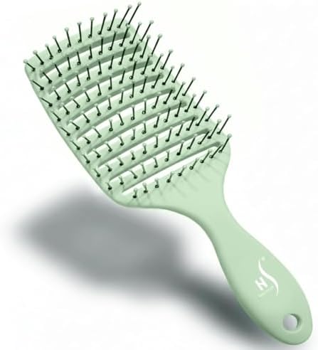 Herstyler Vented Hair Brush - Soft Bristle Detangler for Faster Blow Drying by Herstyler