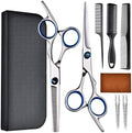 Hair Cutting Scissors Set, 4Cr13MoV Cutting and Thinning Shears, 9-Piece by YUQGAOP
