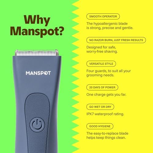 MANSPOT Manscape Groin & Body Hair Trimmer for Men，Men's Shaving Sets - Image 2