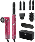 Shark FlexStyle x Marilyn Monroe Air Styling & Drying System | Powerful Hair Dryer & Multi-Styler | With Auto-Wrap Curlers, Oval Brush, Concentrator Attachment | Pink Sparkle | HD449PK1 (Ltd. Edition) by Shark