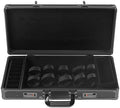 Carrying Case Scissors Storage with lock Portable Shears Clippers Trimmers Supplies Travel Barber Tool Organizer Box（All Black by KONKENIE