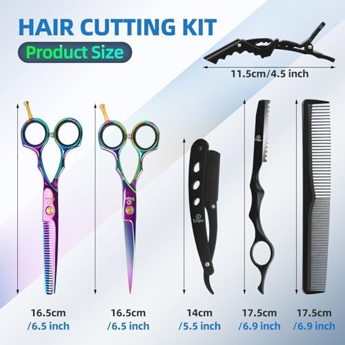 Hair Scissors Shears Professional - 6.5-Inch Barber Scissors Set - Image 2