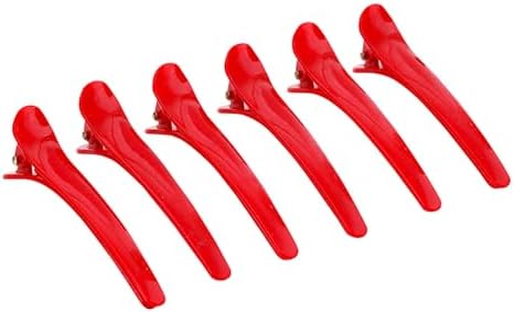 Bella Sleep + Spa Self Grip Hair Rollers - 3 Medium & 3 Large Curlers with Clips, 12-Piece Set, Red - Image 2