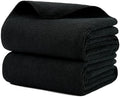 MICROFI New Microfiber Hair Drying Salon Towels, Quick Dry, Lint Free, 2 Pack 340 GSM (Black) by Unknown