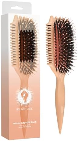 Bounce Curl Volume EdgeLift Brush, 5-In-1 Styling Tool, Defined Curls Peach by BounceCurl