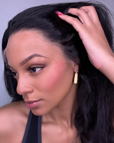 BEEOS Body Wave Human Hair Wig, 13x6 Full Frontal HD Lace Wig 180% Density Pre-Plucked Ultra-fitted Cap Design Bleached Knots 0.10mm Invisible Skinlike Real HD Lace Frontal Wigs 24 Inch - Image 6