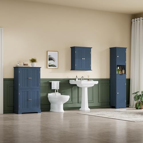 ChooChoo Bathroom Floor Cabinet with Adjustable Shelves - Image 5