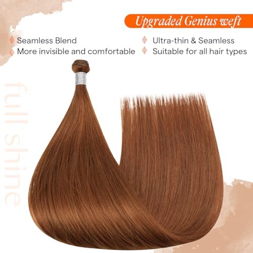 Full Shine Hand Tied Weft Hair Extensions for Women 20 Inch 80g - Image 5