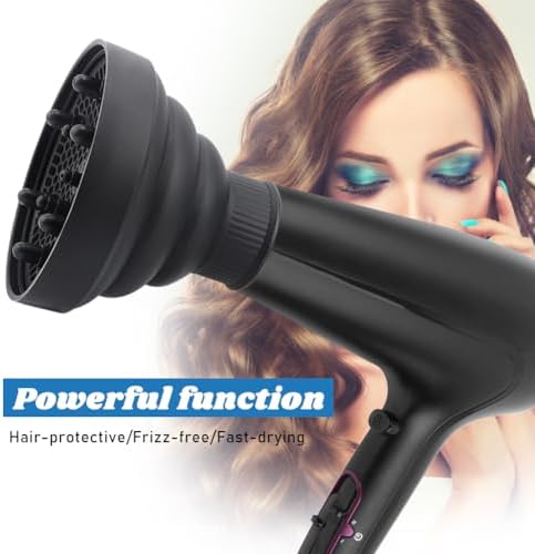 Collapsible Hair Dryer Diffuser for Nozzle 1.57 to 1.96 inches - Image 4