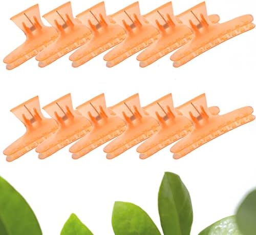 Ondder Hair Clips for Styling - Orange Butterfly Claws Clamps Pro Salon Clips for Cutting, Coloring, and Hair Accessories for Women Girls - Image 6