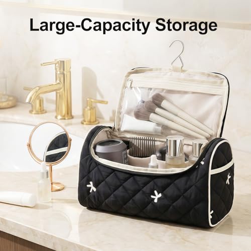 Quilted Hair Tools Travel Bag, Cute Portable Organizer Case with Hanging Hook, Compatible with Dyson Airwrap Styler,Hair Curler Accessories - Image 5