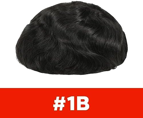 Lordhair Toupee for Men Hair Replacement System European Hair Toupee Hair Pieces for Men Natural Lace Front with Skin Perimeter Base Multiple Size Available - Image 2
