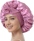 Satin Bonnet with Tie, Silk Hair Bonnets for Women for Sleeping by Simapu